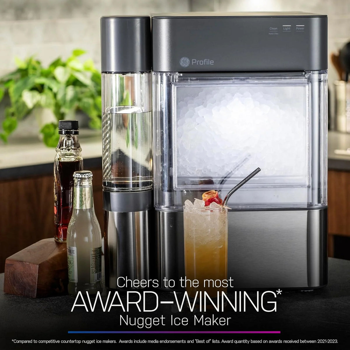 2.0 with 0.75 gallon Tank, Chewable Crunchable Countertop Nugget Ice Maker, Scoop Included, 38 lbs in 24 Hours, Pellet Ice Machine with Wifi…