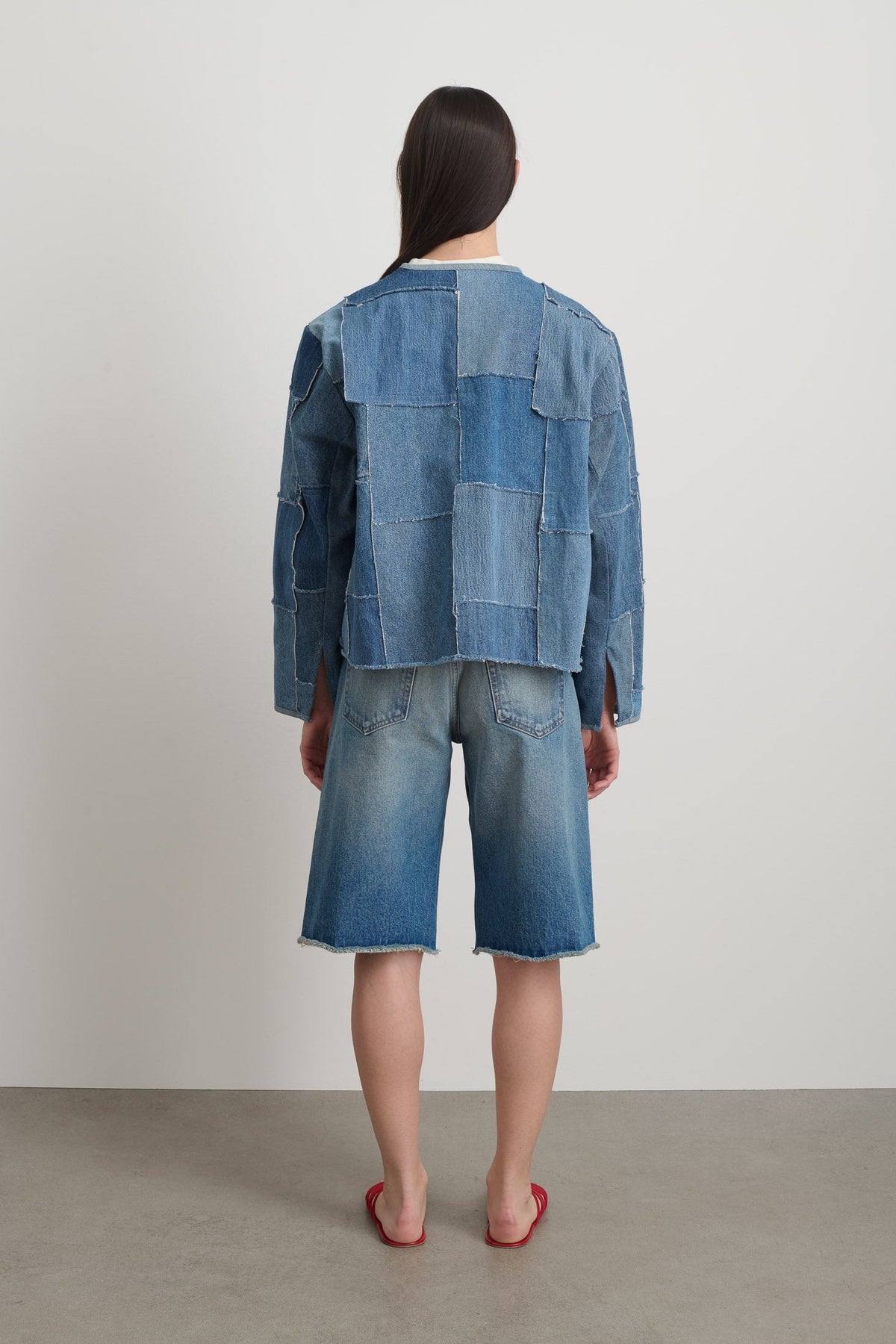 Madras Jacket Rework Vintage Indigo