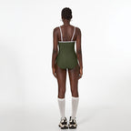 Shuvexa Women's One Piece Swimsuit, Spaghetti Strap, Padded Wireless, Green