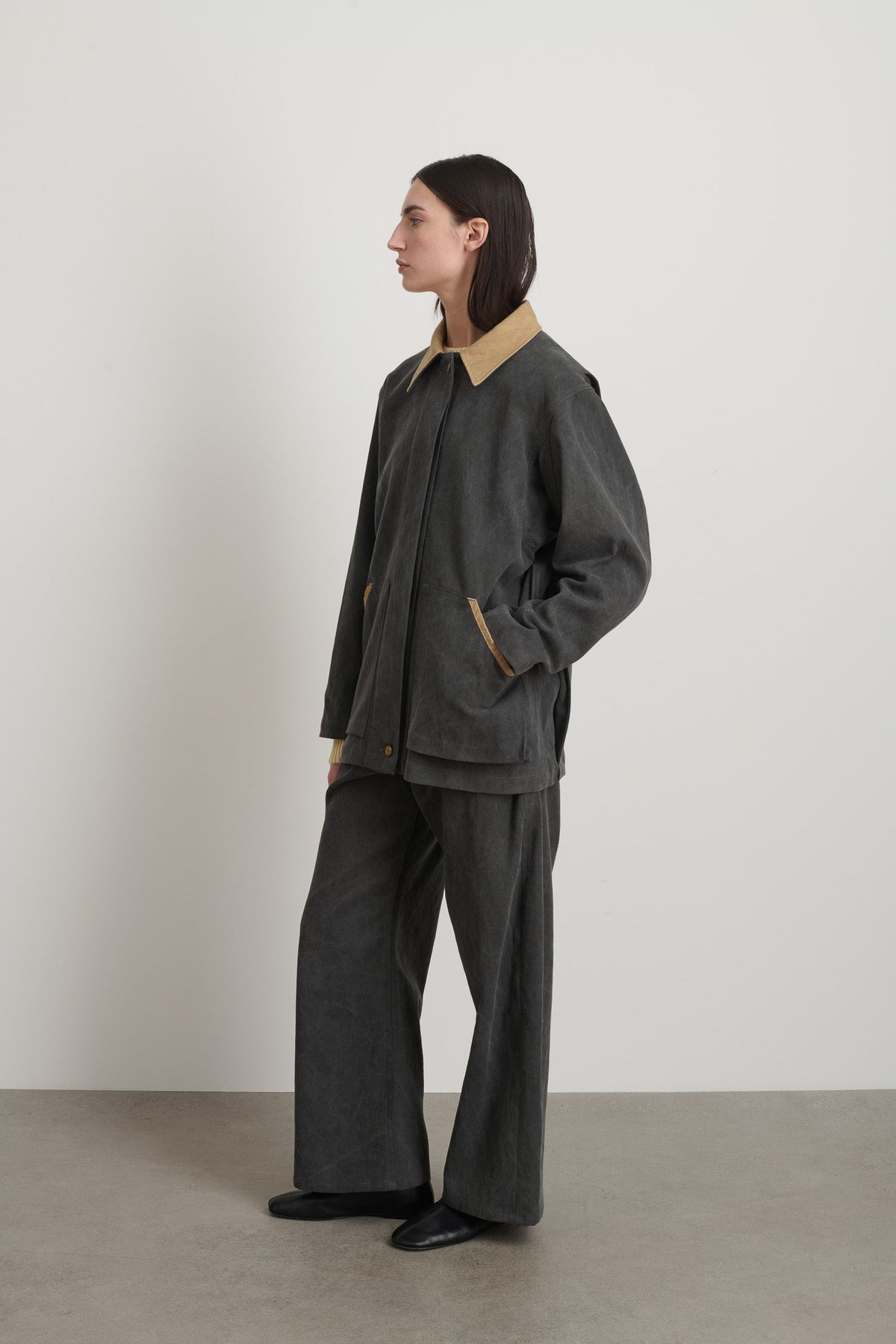 Workwear Jacket Washed Black