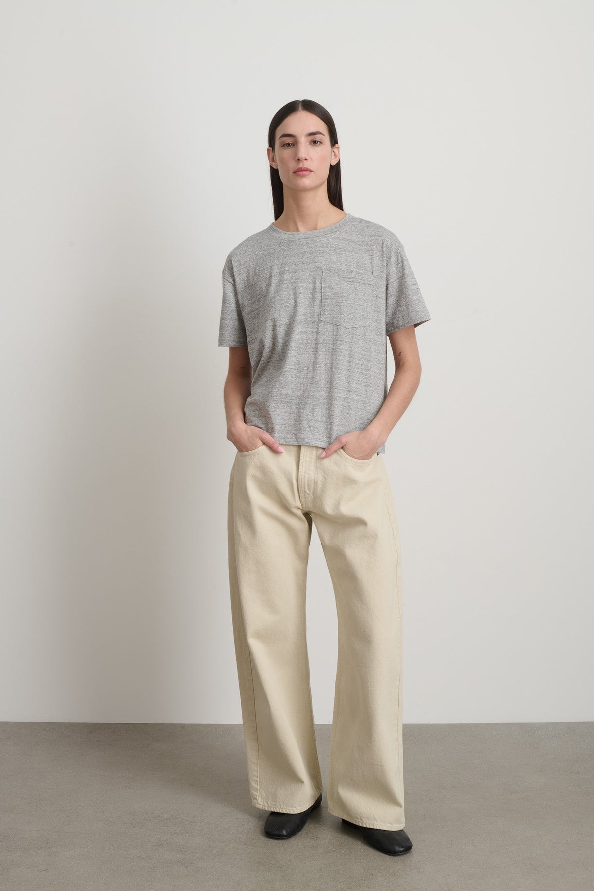 Atlas Pocket Tee Heather Grey