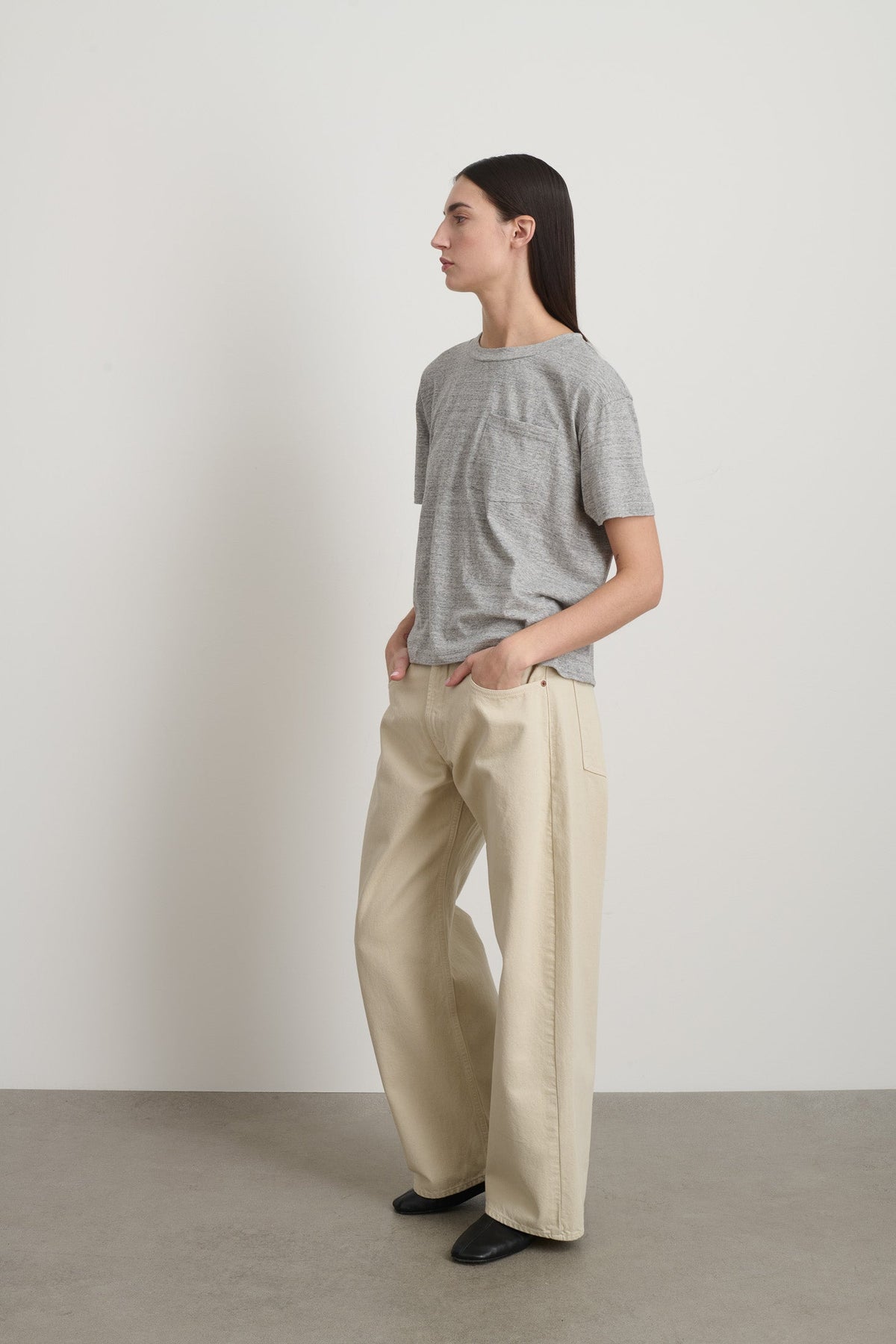 Atlas Pocket Tee Heather Grey