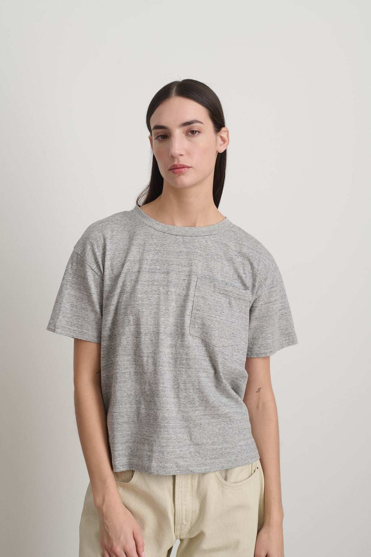 Atlas Pocket Tee Heather Grey
