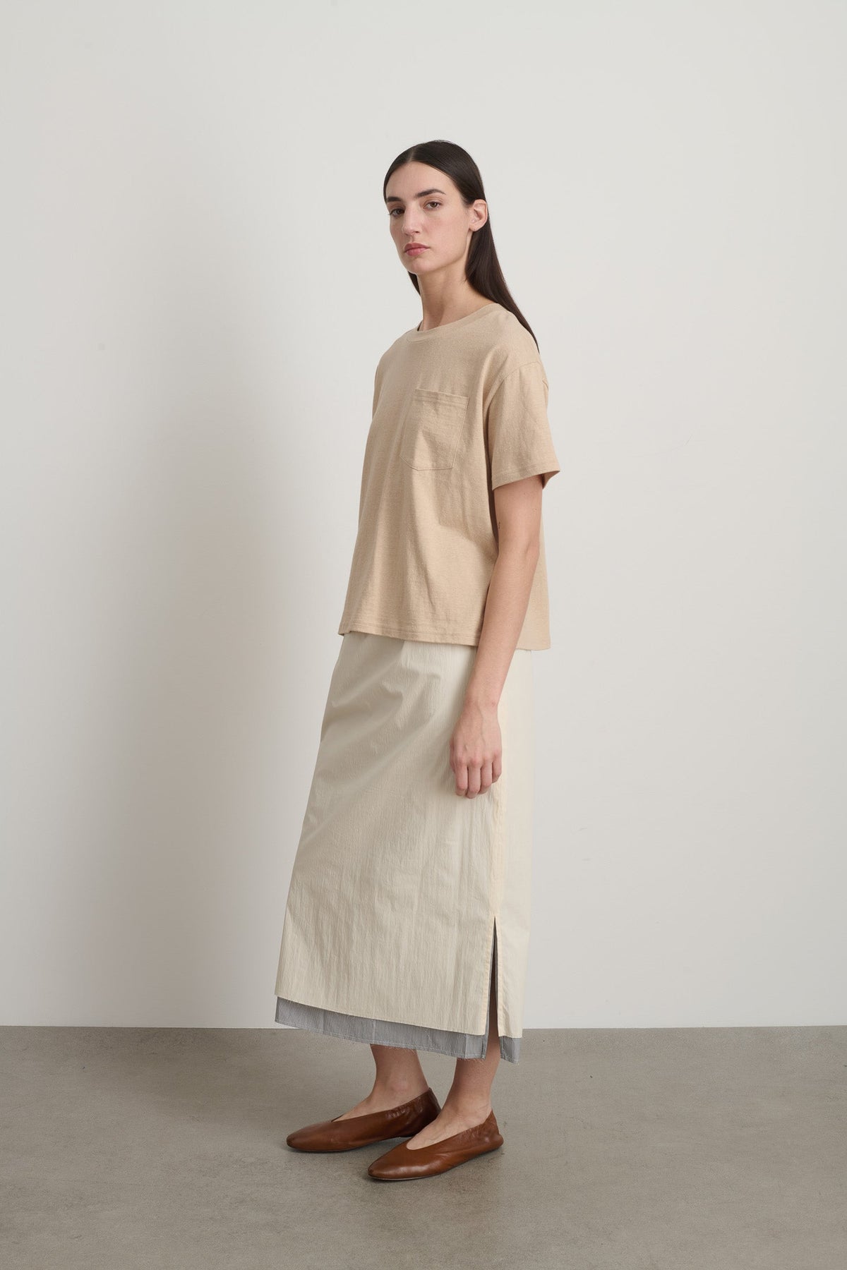 Atlas Pocket Tee Peach