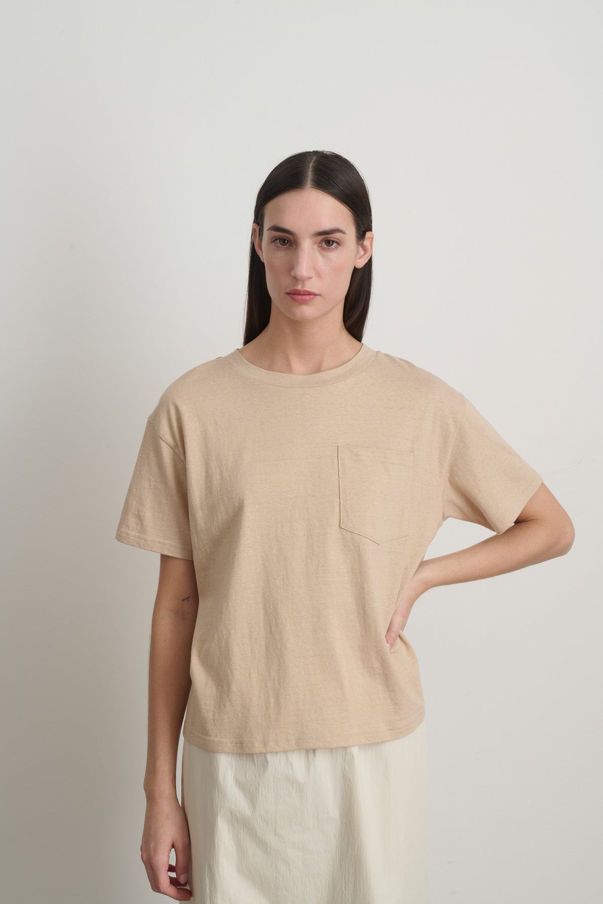 Atlas Pocket Tee Peach