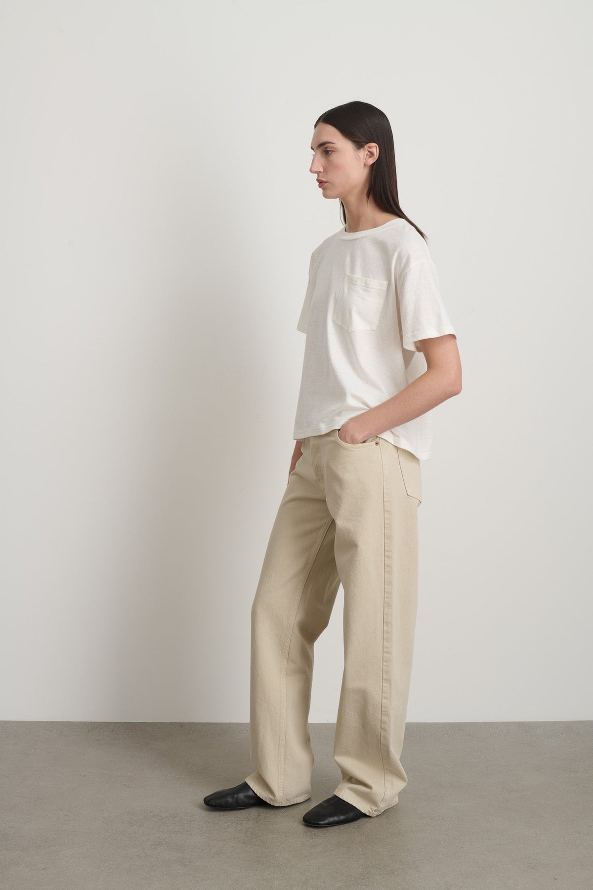 Atlas Pocket Tee White