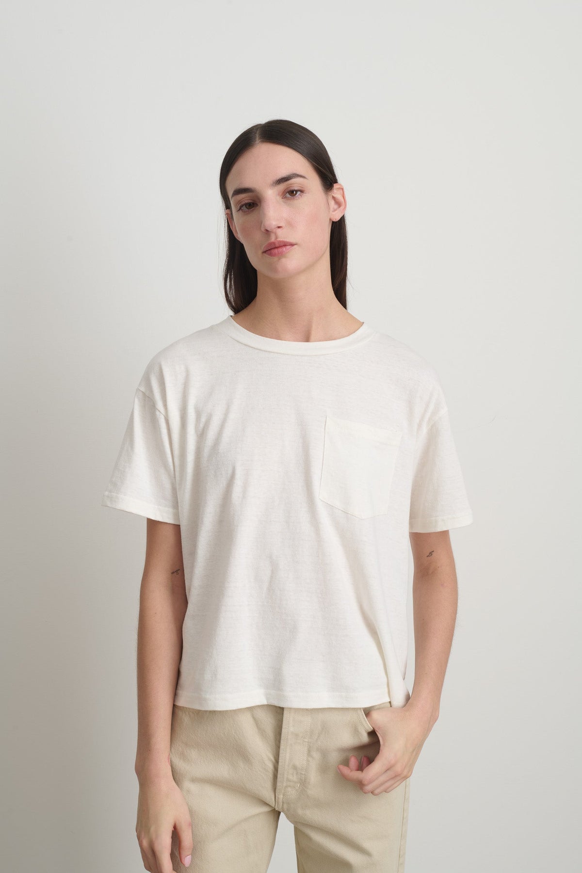 Atlas Pocket Tee White