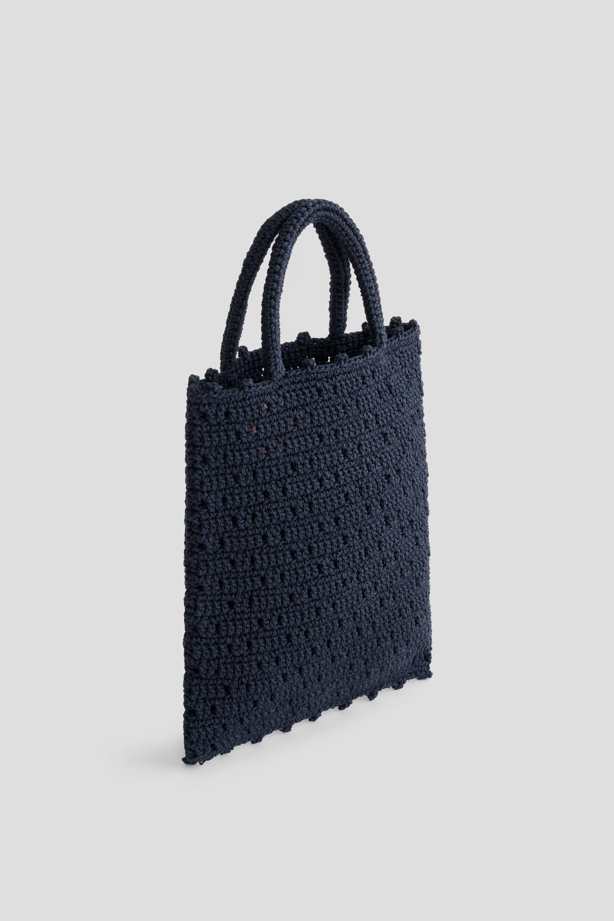Nico Crochet Tote Navy