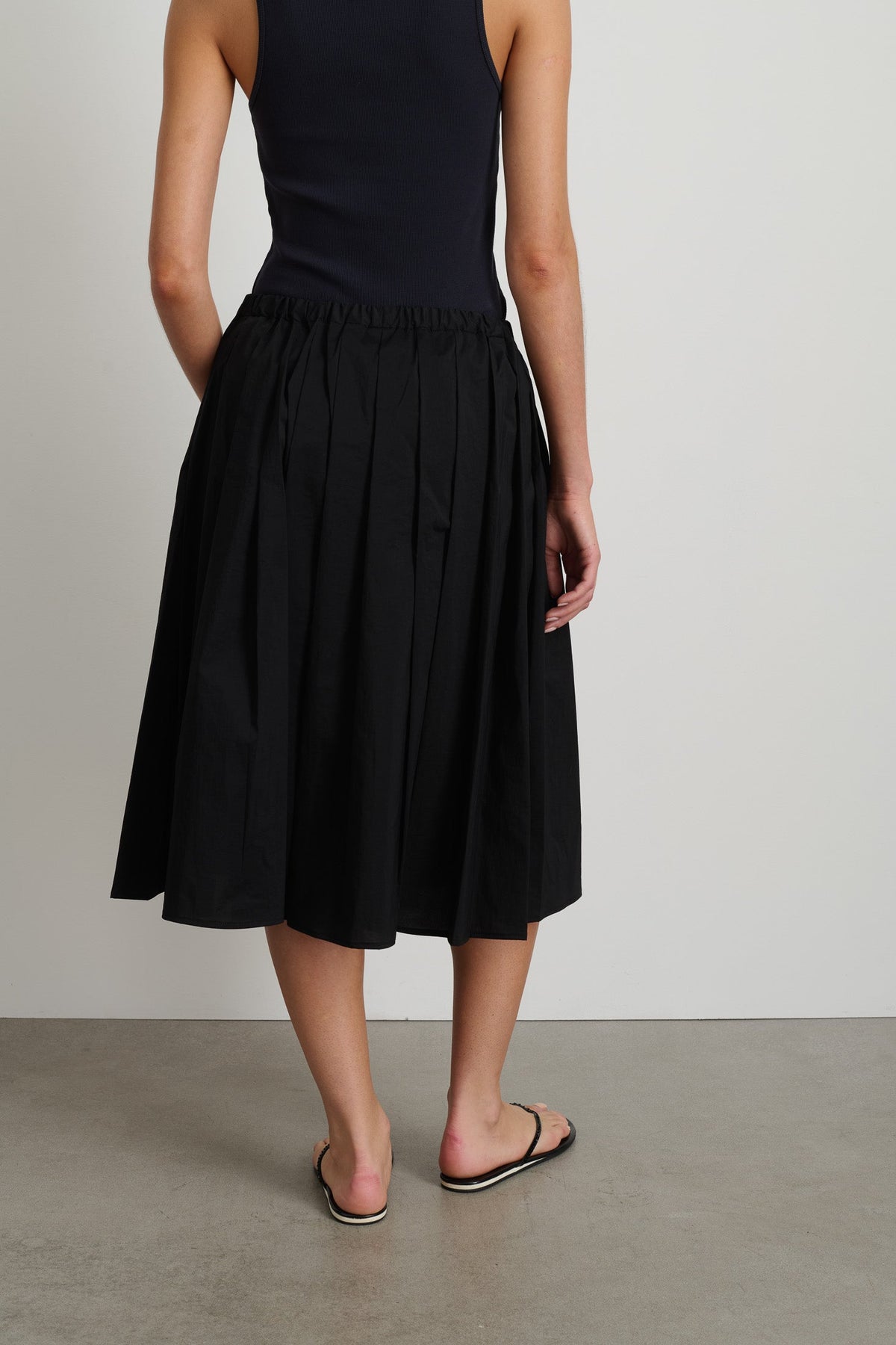 Eve Pleated Skirt Black
